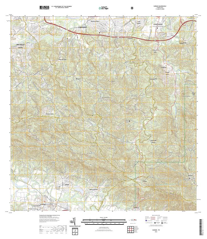 Gurabo, PR — USGS 7.5-minute topo (2024)