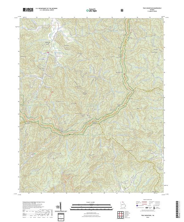 Tray Mountain, GA — USGS 7.5-minute topo (2024)