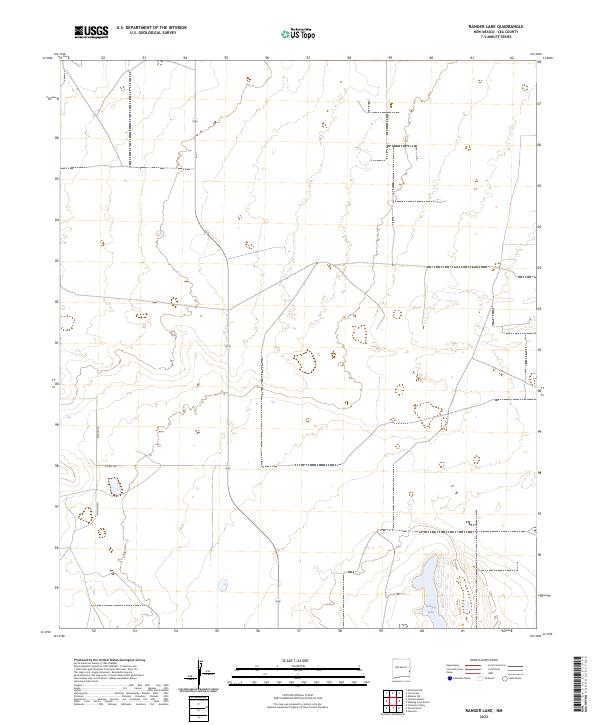 Ranger Lake, NM — USGS 7.5-minute topo (2023)