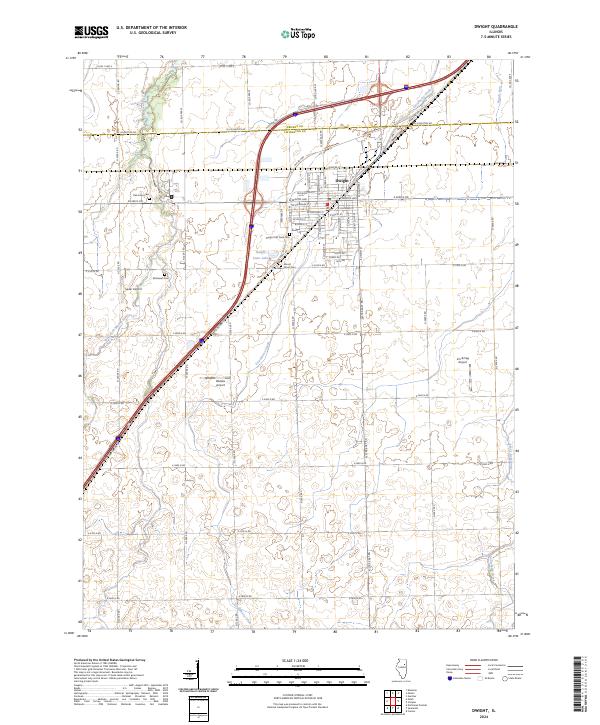 Dwight, IL — USGS 7.5-minute topo (2024)