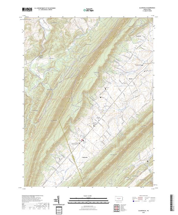 Allensville, PA — USGS 7.5-minute topo (2023)