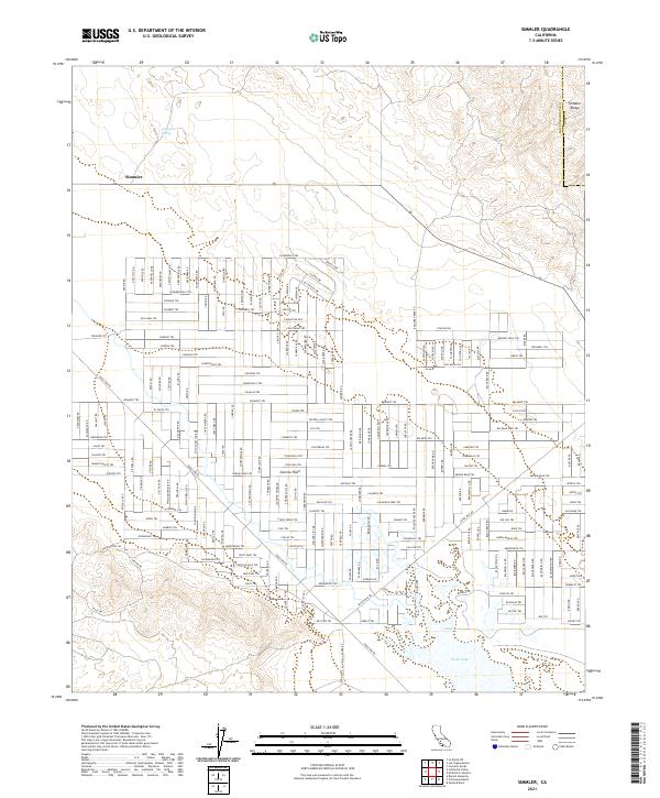Simmler, CA — USGS 7.5-minute topo (2021)