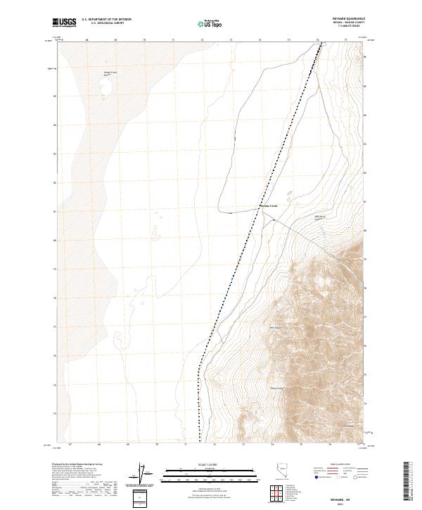 Reynard, NV — USGS 7.5-minute topo (2021)