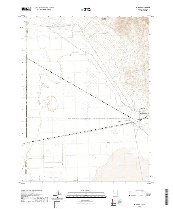 Flanigan, NV-CA — USGS 7.5-minute topo (2021)