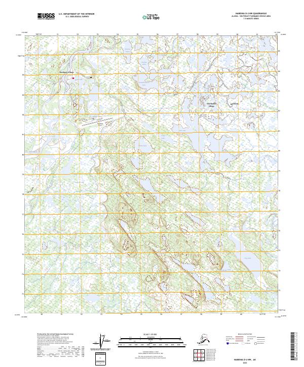 Nabesna D-2 NW, AK — USGS 7.5-minute topo (2023)