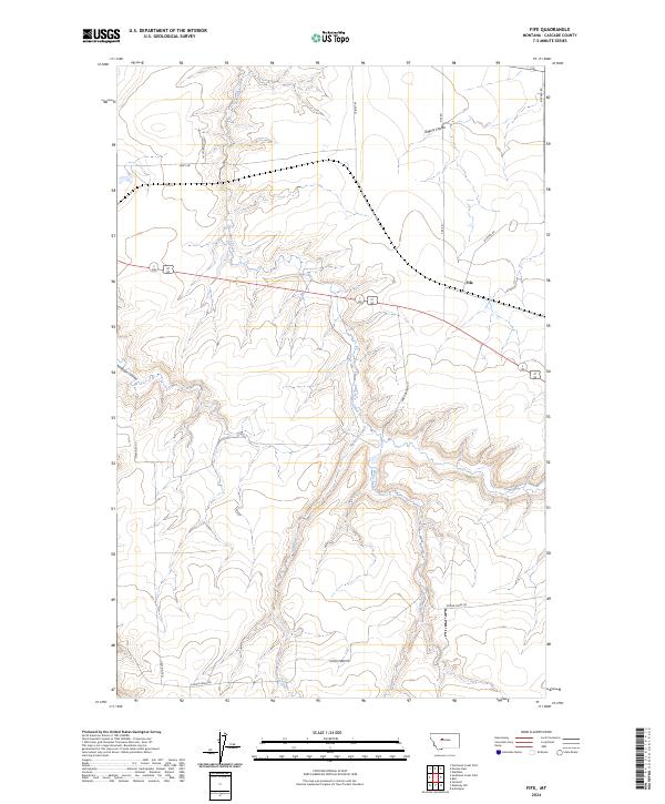 Fife, MT — USGS 7.5-minute topo (2024)