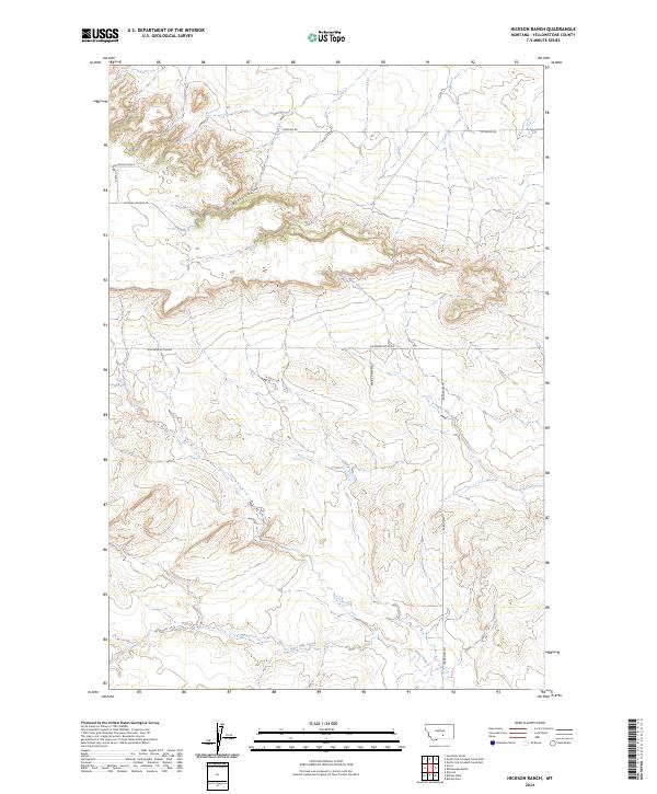 Hickson Ranch, MT — USGS 7.5-minute topo (2024)