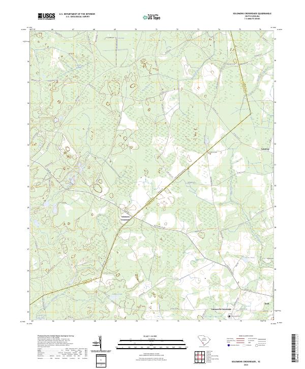 Solomons Crossroads, SC — USGS 7.5-minute topo (2024)