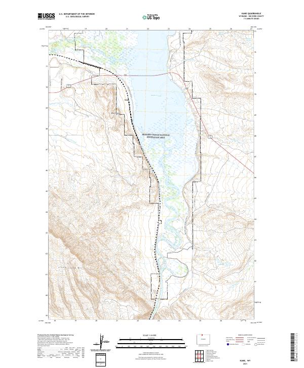Kane, WY — USGS 7.5-minute topo (2021)