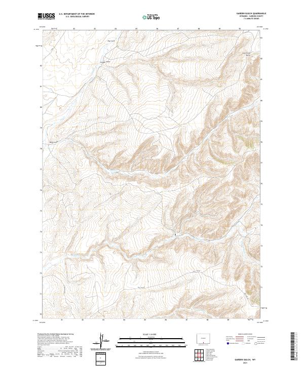 Garden Gulch, WY — USGS 7.5-minute topo (2021)