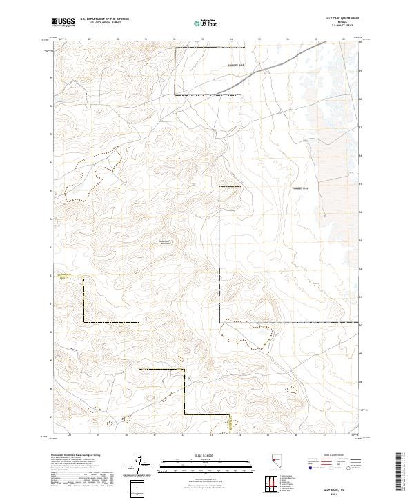 Salt Cave, NV — USGS 7.5-minute topo (2021)