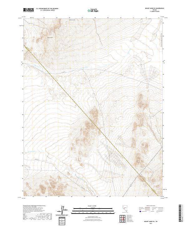 Mount Annie SE, NV — USGS 7.5-minute topo (2021)