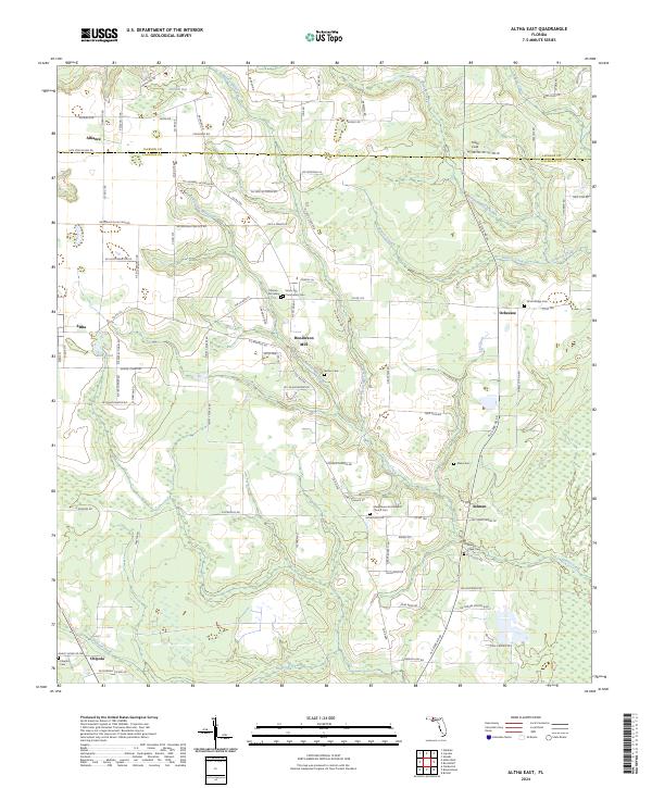 Altha East, FL — USGS 7.5-minute topo (2024)
