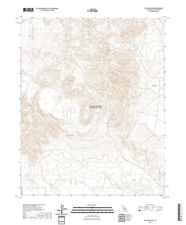Volcano Peak, CA — USGS 7.5-minute topo (2021)