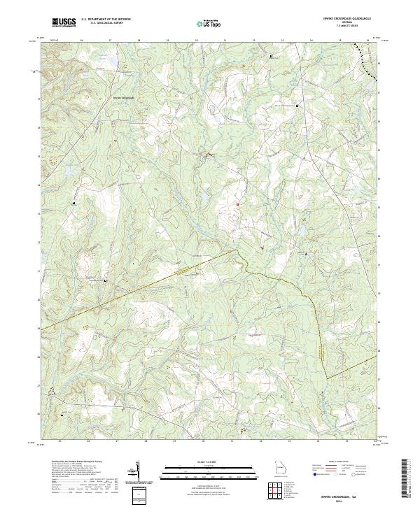 Irwins Crossroads, GA — USGS 7.5-minute topo (2024)