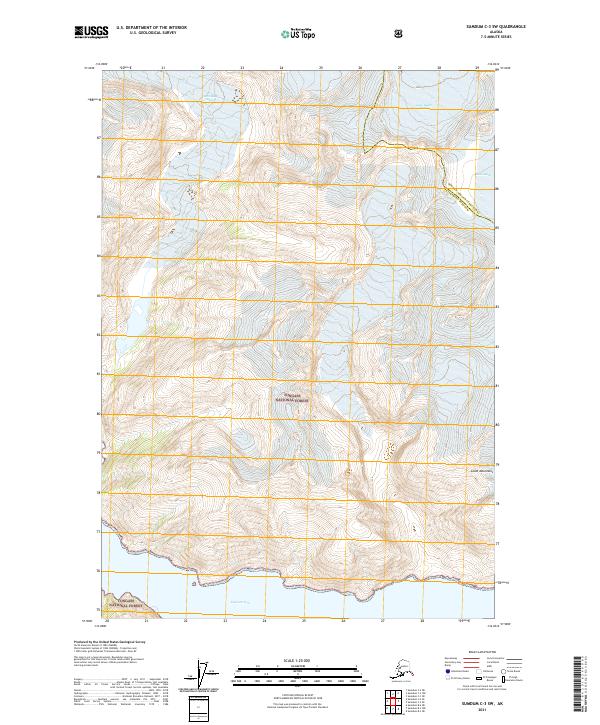Sumdum C-3 SW, AK — USGS 7.5-minute topo (2021)