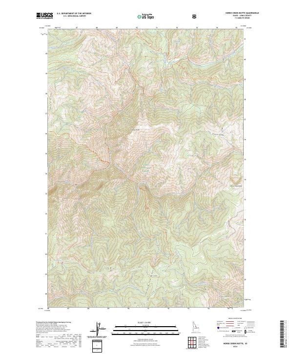 Horse Creek Butte, ID — USGS 7.5-minute topo (2024)