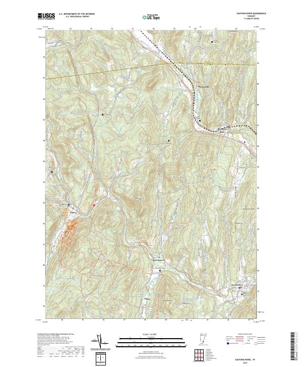 Saxtons River, VT — USGS 7.5-minute topo (2024)
