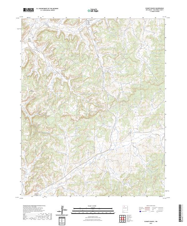 Schmitz Ranch, NM — USGS 7.5-minute topo (2023)