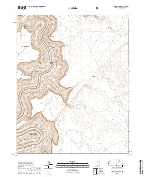 Tatahatso Point, AZ — USGS 7.5-minute topo (2021)