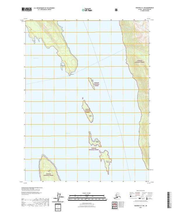 Skagway A-1 SW, AK — USGS 7.5-minute topo (2021)