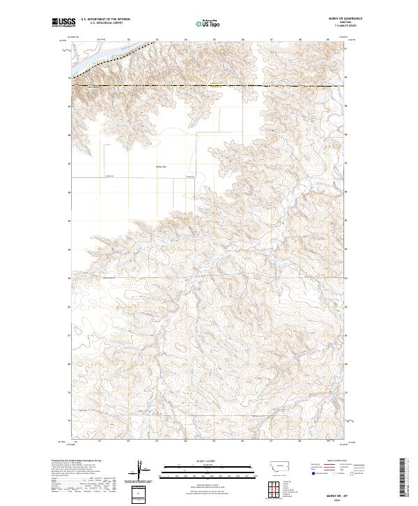 Marsh SW, MT — USGS 7.5-minute topo (2024)