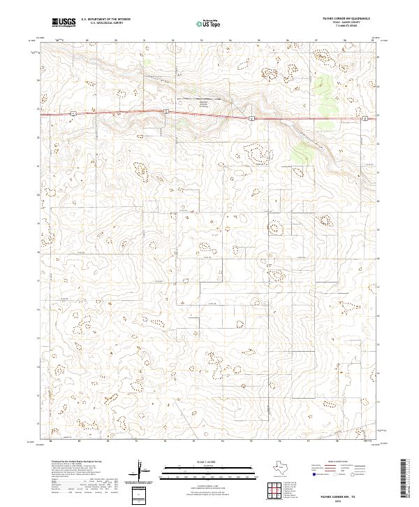Paynes Corner NW, TX — USGS 7.5-minute topo (2022)
