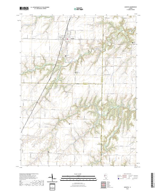 Augusta, IL — USGS 7.5-minute topo (2024)