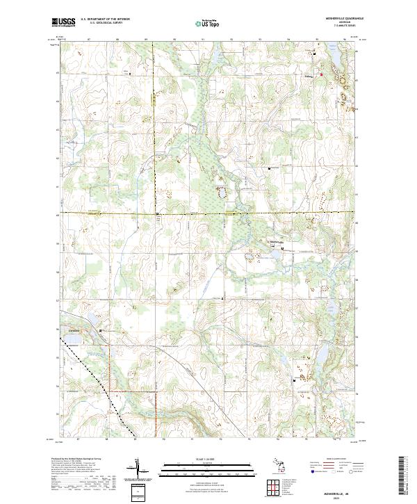 Mosherville, MI — USGS 7.5-minute topo (2023)