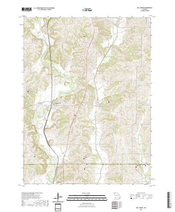 Mill Grove, MO — USGS 7.5-minute topo (2021)
