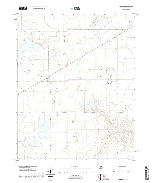 Farnsworth, TX — USGS 7.5-minute topo (2022)