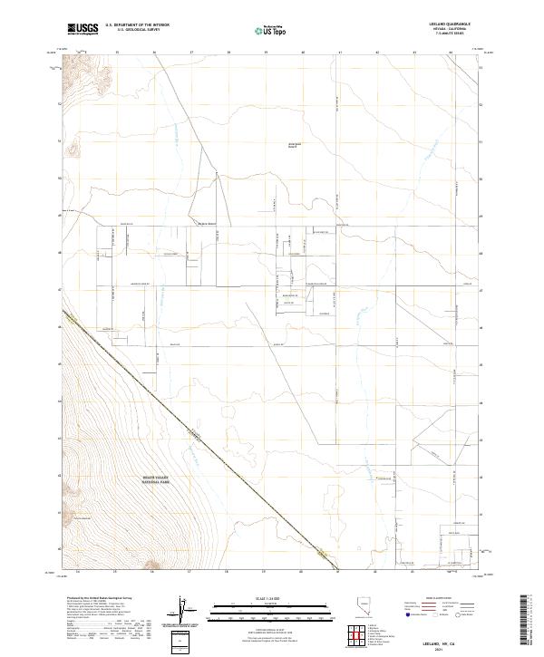 Leeland, NV-CA — USGS 7.5-minute topo (2021)