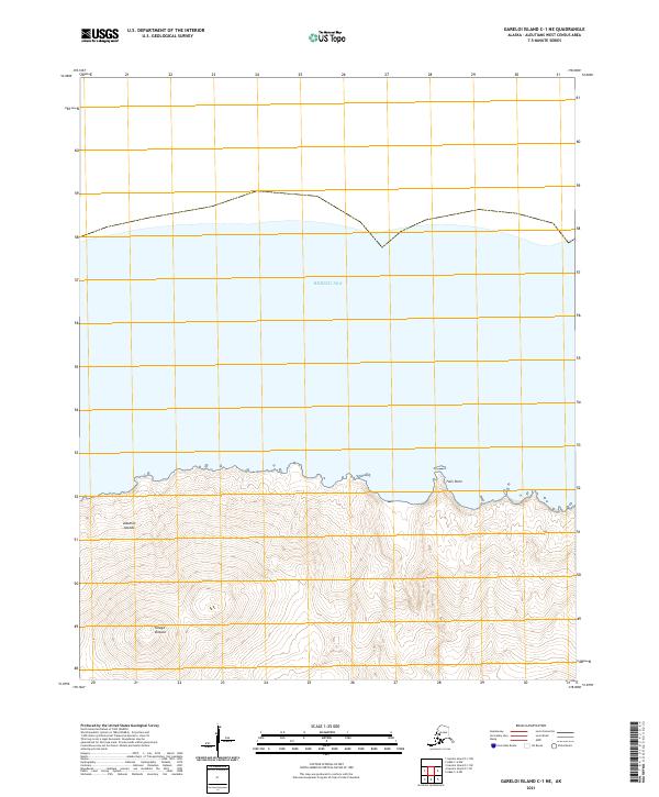 Gareloi Island C-1 NE, AK — USGS 7.5-minute topo (2021)