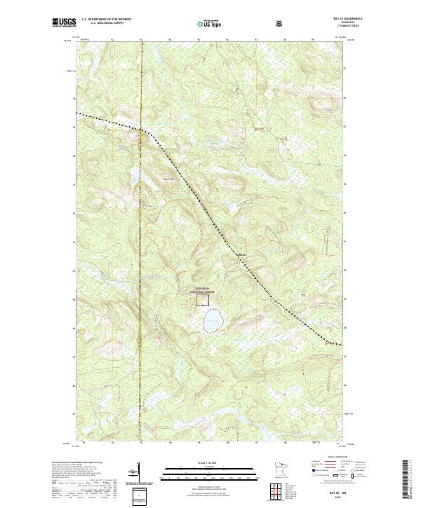 Ray SE, MN — USGS 7.5-minute topo (2022)