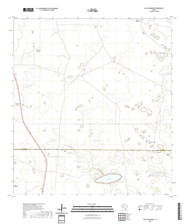 Callo Padrones, TX — USGS 7.5-minute topo (2022)