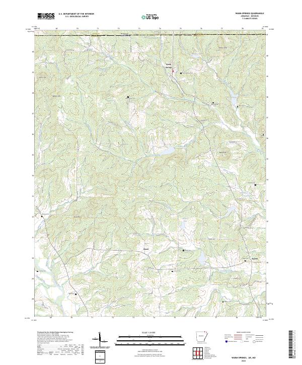 Warm Springs, AR-MO — USGS 7.5-minute topo (2024)