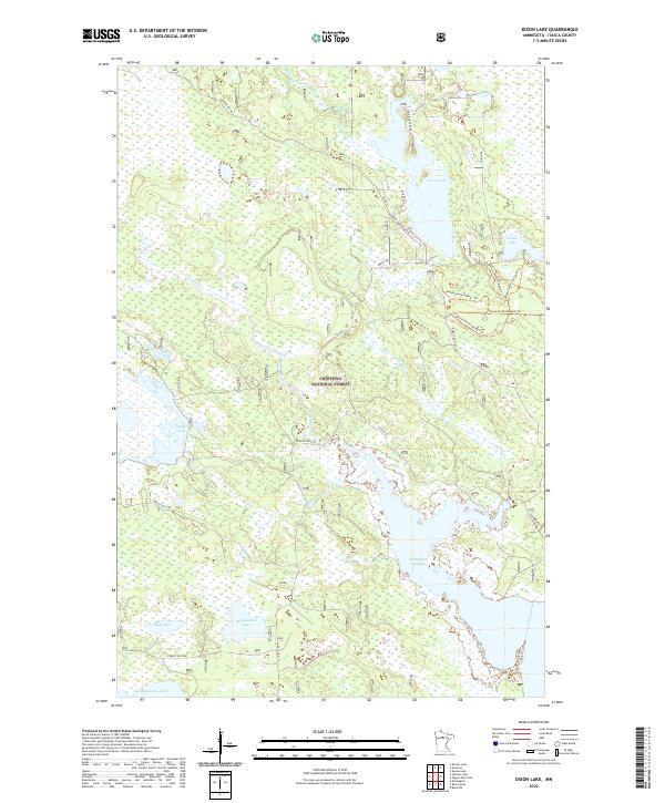 Dixon Lake, MN — USGS 7.5-minute topo (2022)