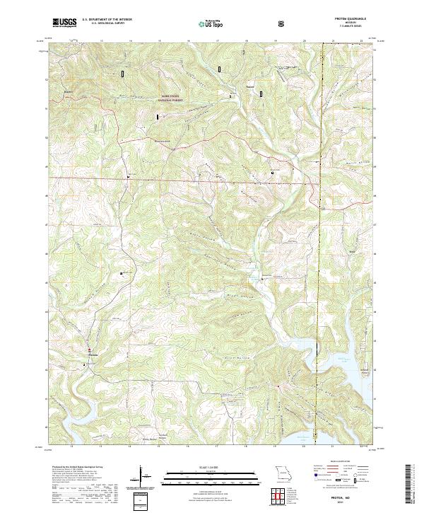 Protem, MO — USGS 7.5-minute topo (2021)