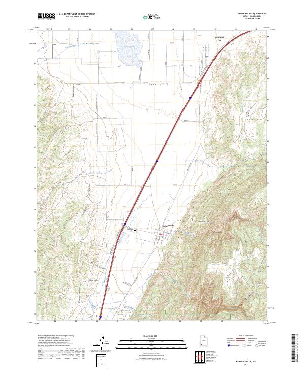 Kanarraville, UT — USGS 7.5-minute topo (2023)