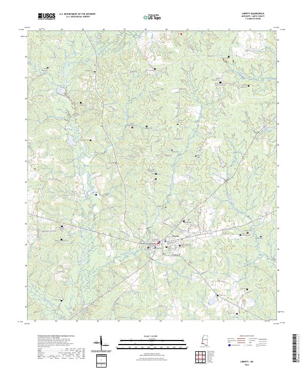 Liberty, MS — USGS 7.5-minute topo (2024)