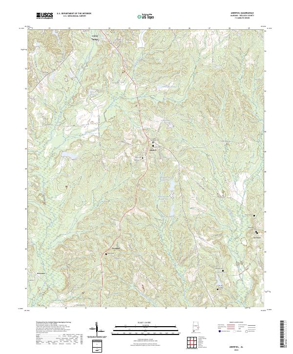 Aberfoil, AL — USGS 7.5-minute topo (2024)