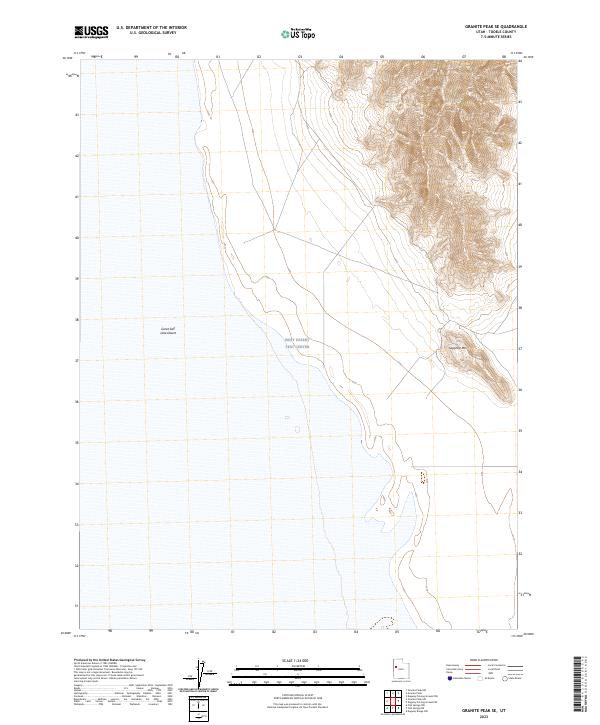 Granite Peak SE, UT — USGS 7.5-minute topo (2023)