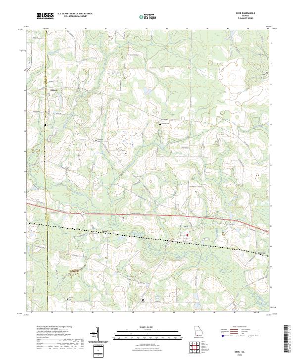 Dixie, GA — USGS 7.5-minute topo (2024)