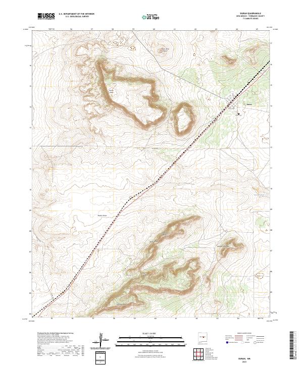 Duran, NM — USGS 7.5-minute topo (2023)