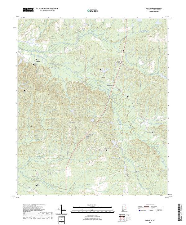 Davisville, AL — USGS 7.5-minute topo (2024)