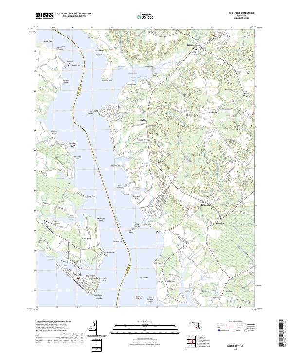 Rock Point, MD — USGS 7.5-minute topo (2023)