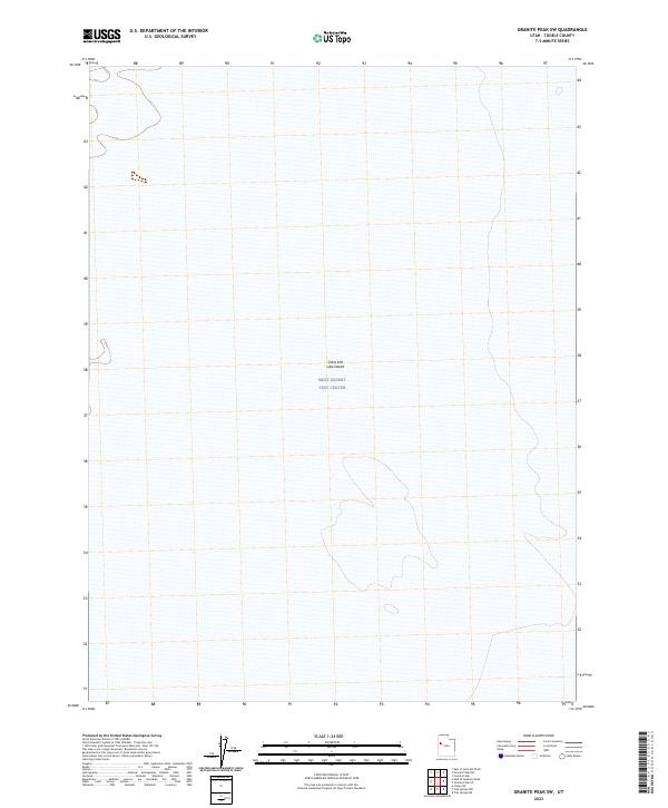 Granite Peak SW, UT — USGS 7.5-minute topo (2023)