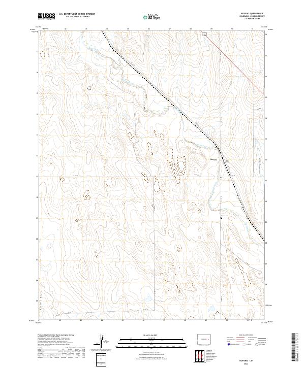 Boyero, CO — USGS 7.5-minute topo (2022)