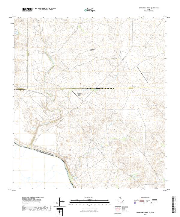 Chupadera Creek, TX,COA, US — USGS 7.5-minute topo (2022)