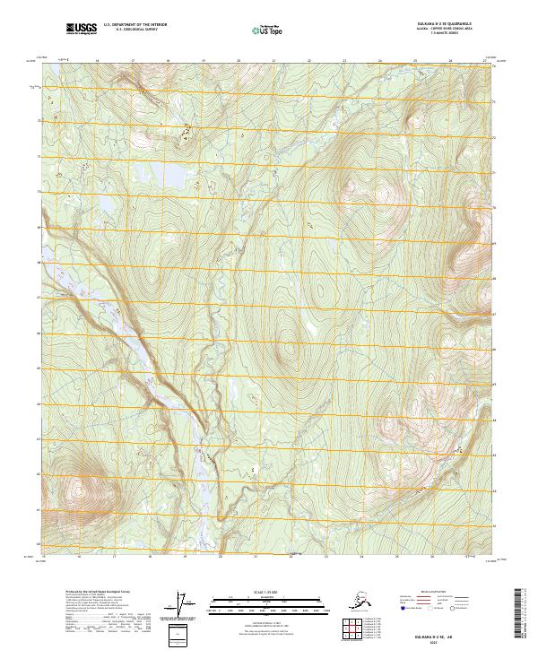 Gulkana D-2 SE, AK — USGS 7.5-minute topo (2023)